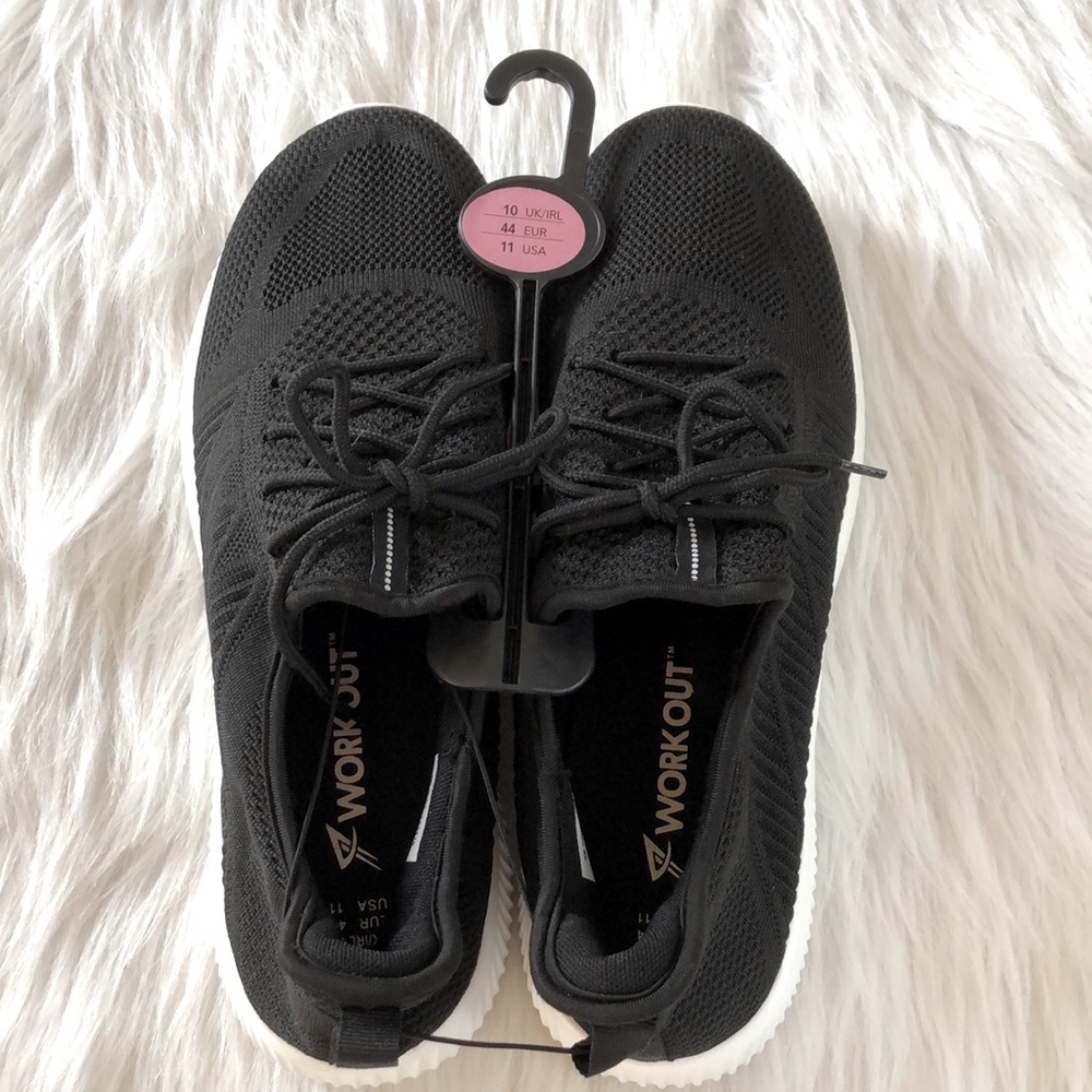 Black WORKOUT Running Sneakers